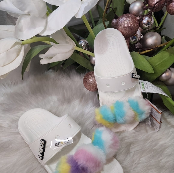 Crocs Sandals Classic Fur Sure women9 new - Picture 4 of 5